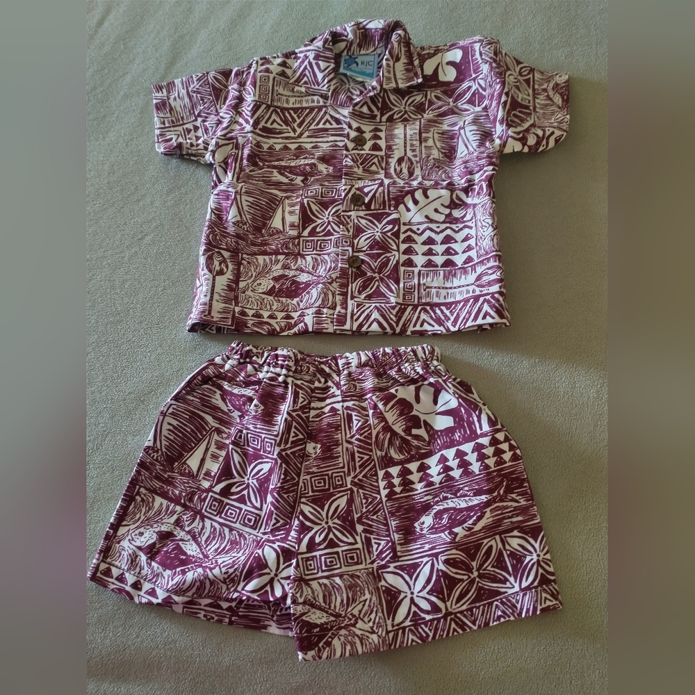 18 month Hawaiian Unisex Outfit